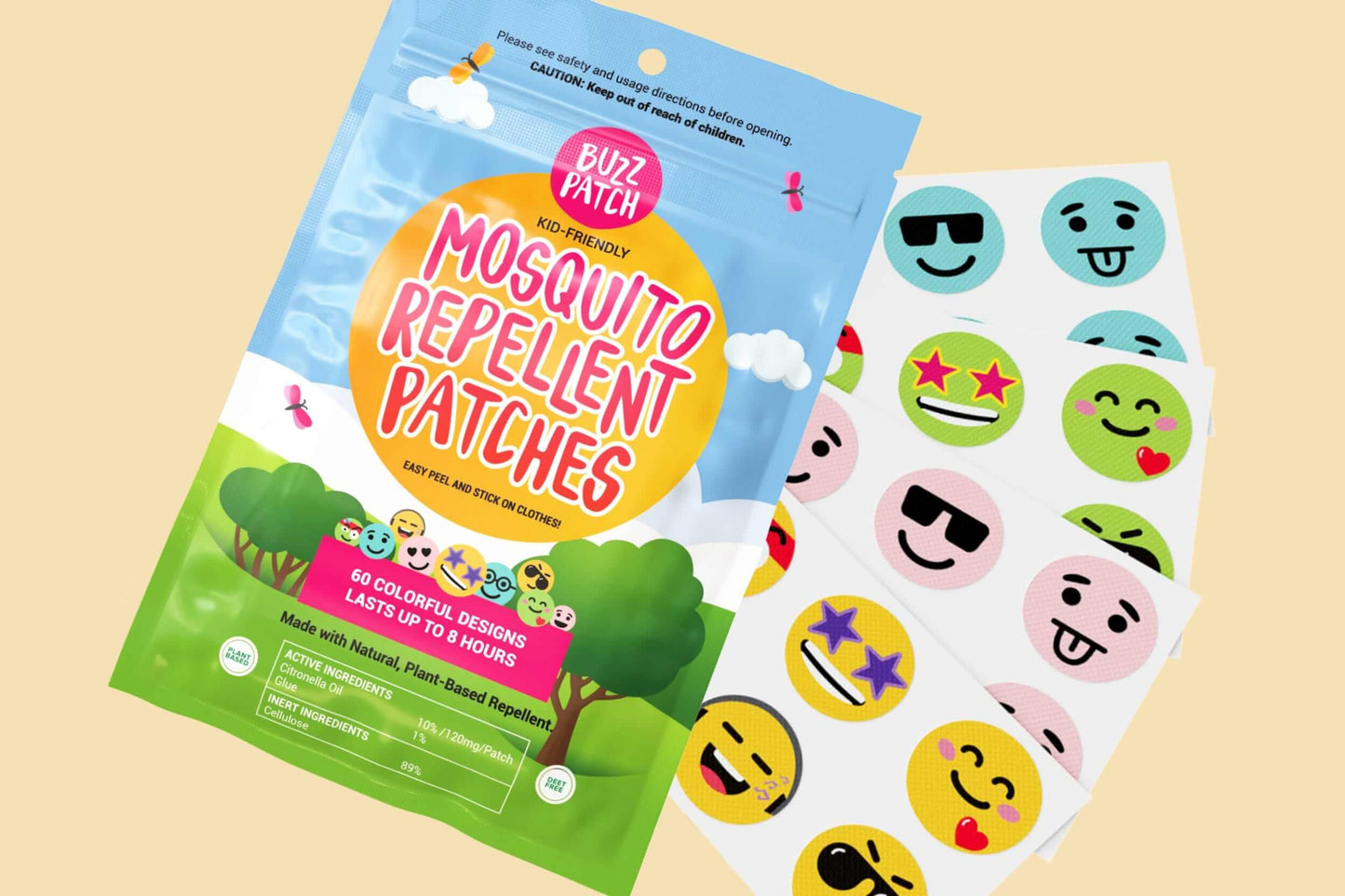 BuzzPatch Mosquito Repellent Patches**