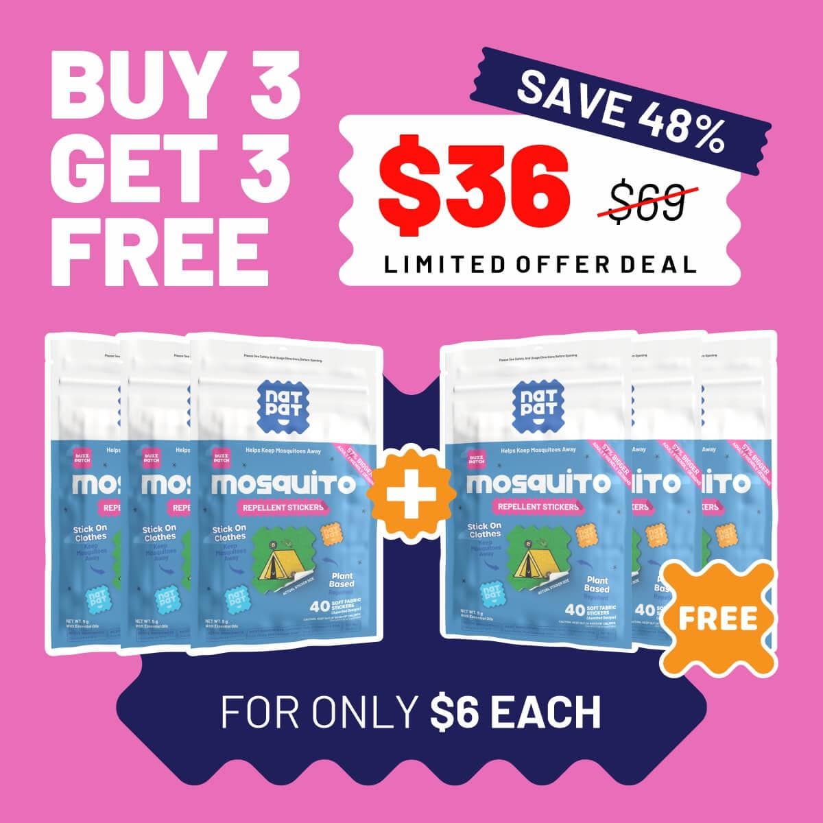 BuzzPatch - Mosquito Patches For Adults (Exclusive Offer)