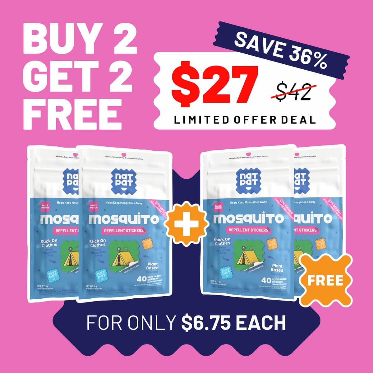 BuzzPatch - Mosquito Patches For Adults (Exclusive Offer)