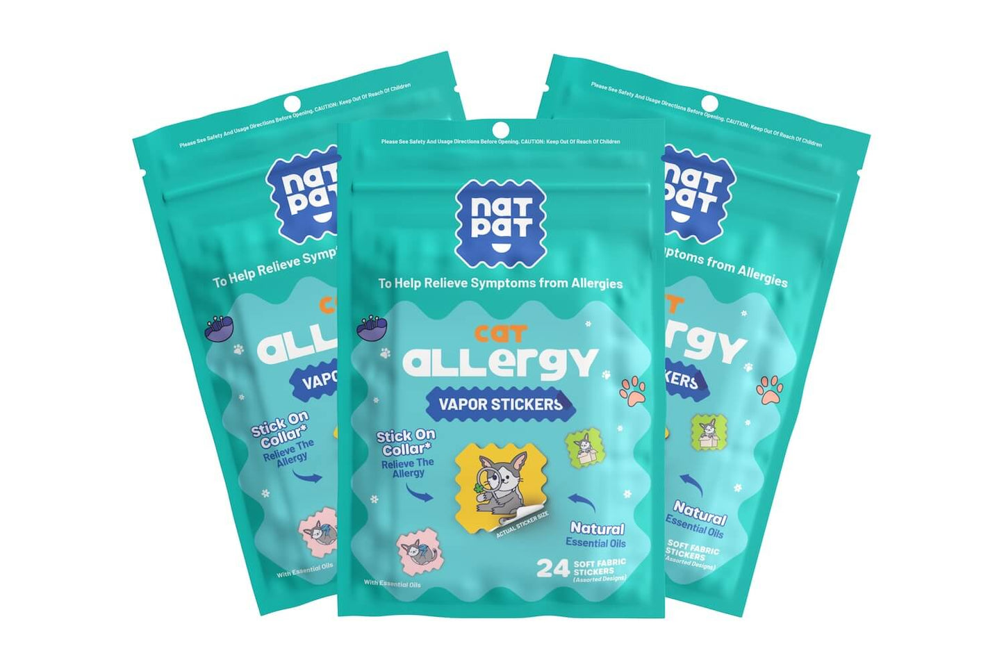 Cat Allergy Vapor Stickers