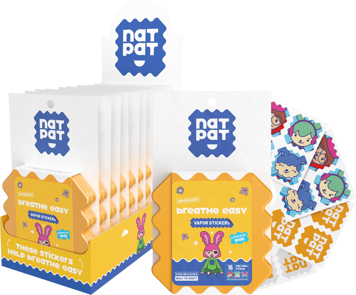 NatPat BreathEasy 16s - 10 Resale Packs in a Display Box