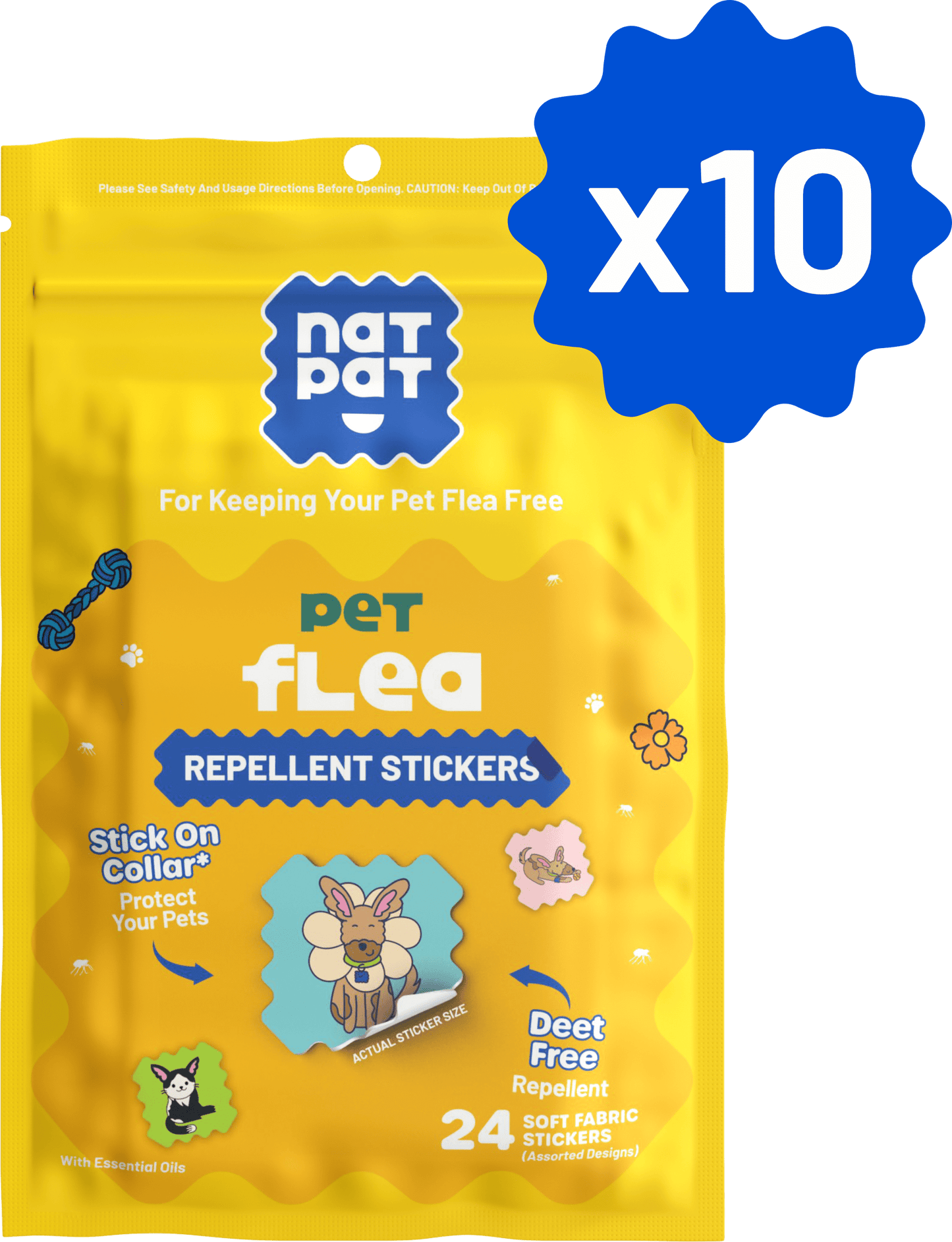 Pet Flea Repellent Stickers