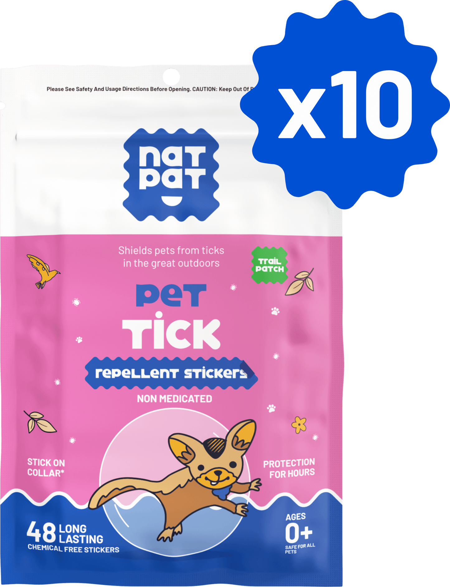 Pet Tick Repellent Stickers