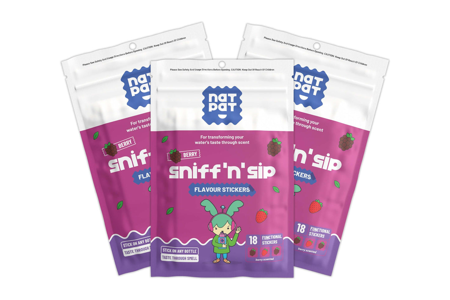 Sniff 'n' Sip Flavour Stickers