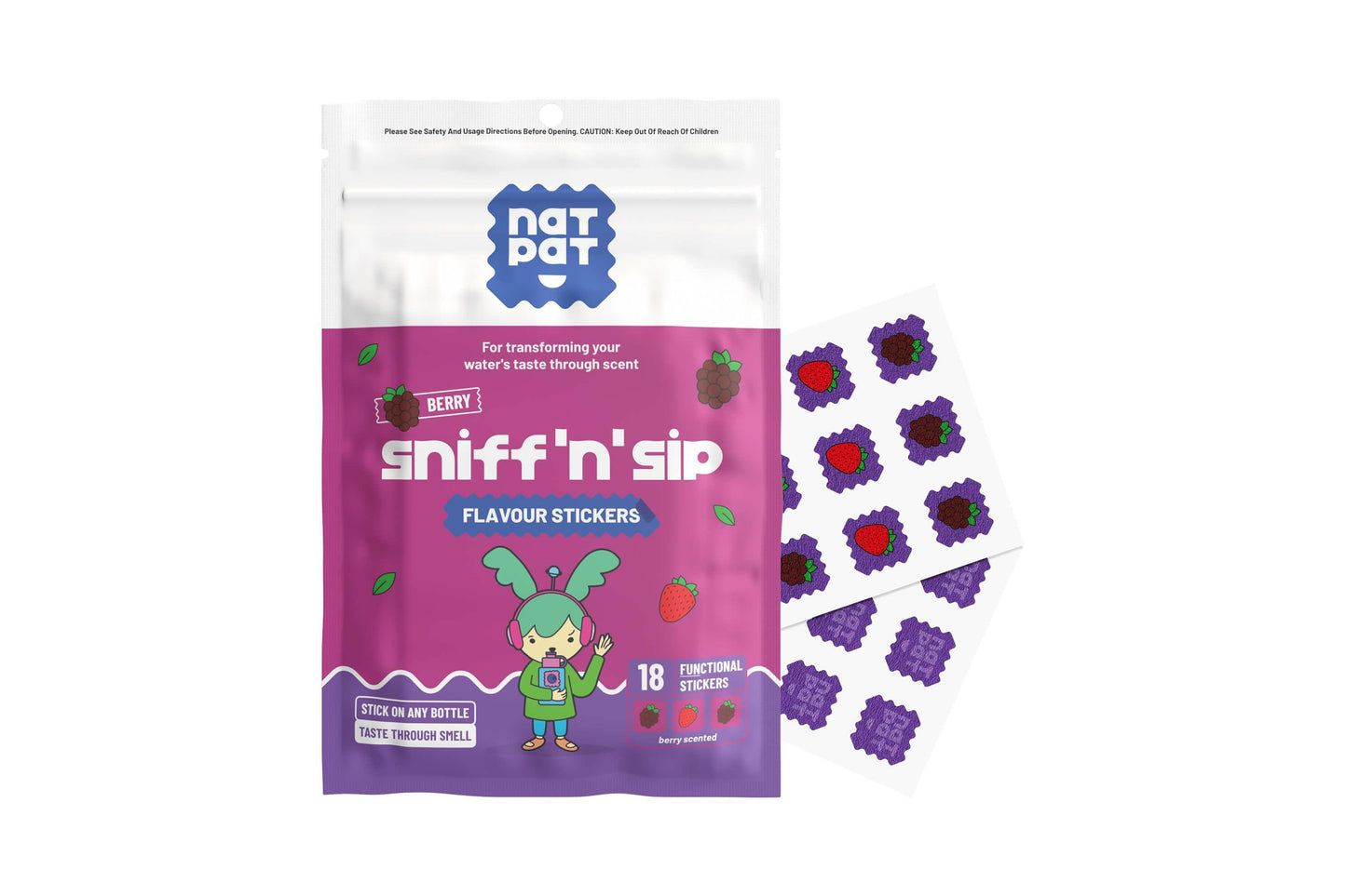 Sniff 'n' Sip Flavour Stickers
