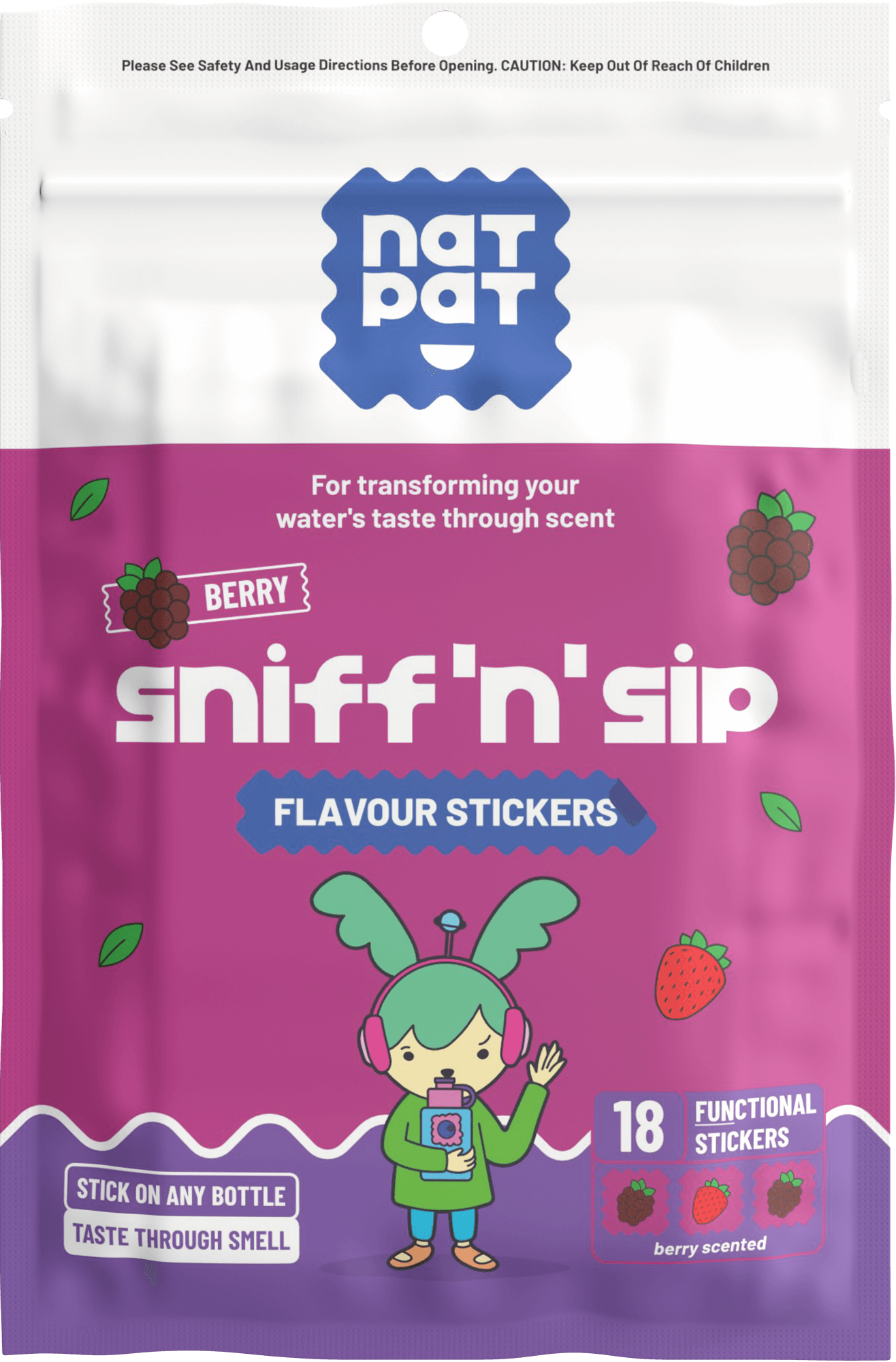 Sniff 'n' Sip Flavour Stickers