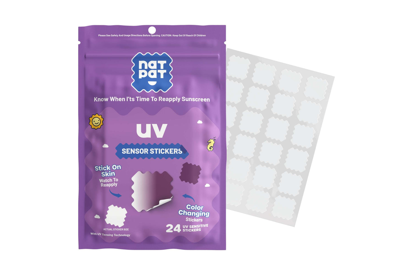 SunnyPatch UV-Detecting Stickers