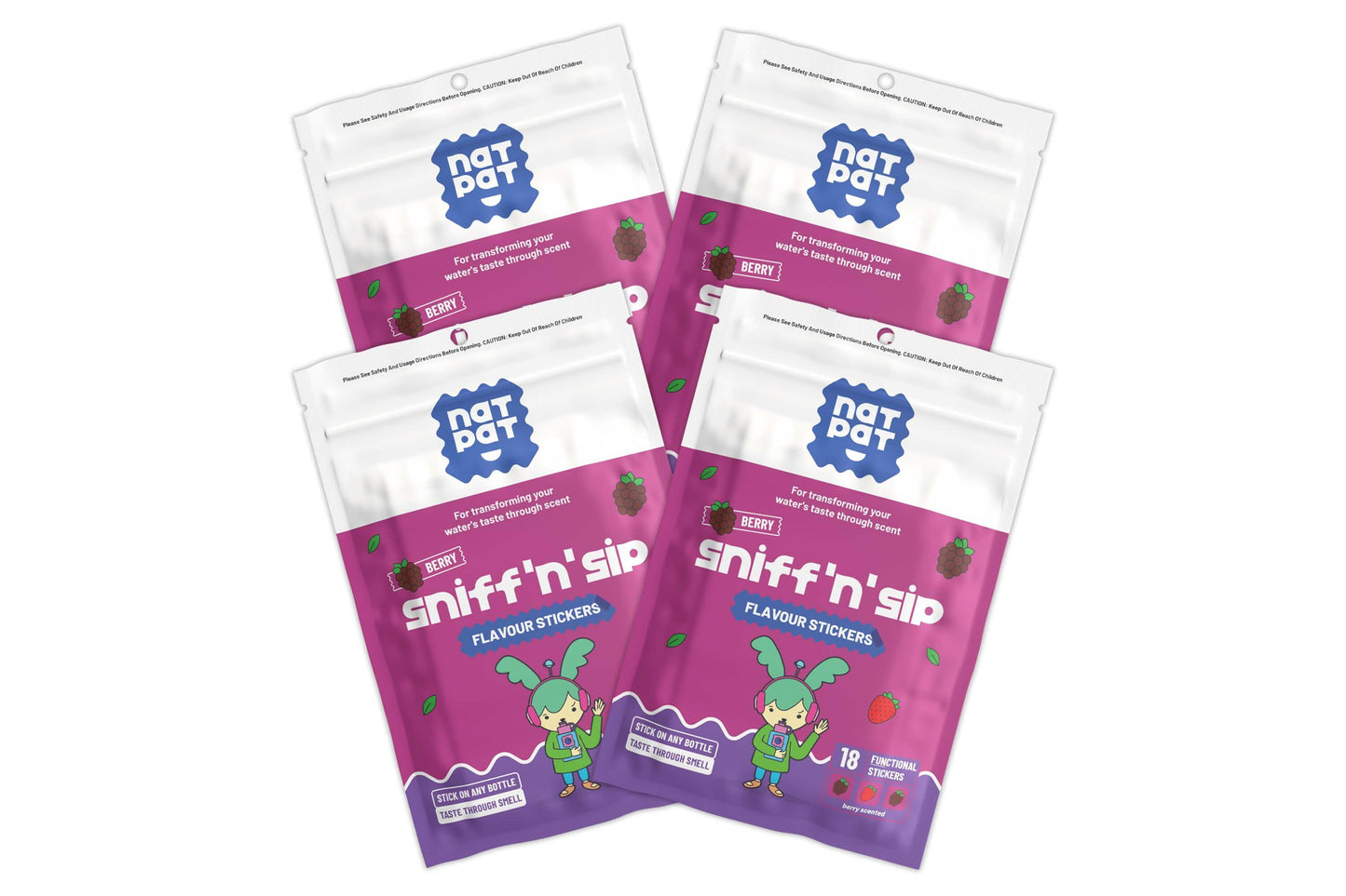 Sniff 'n' Sip Flavour Stickers