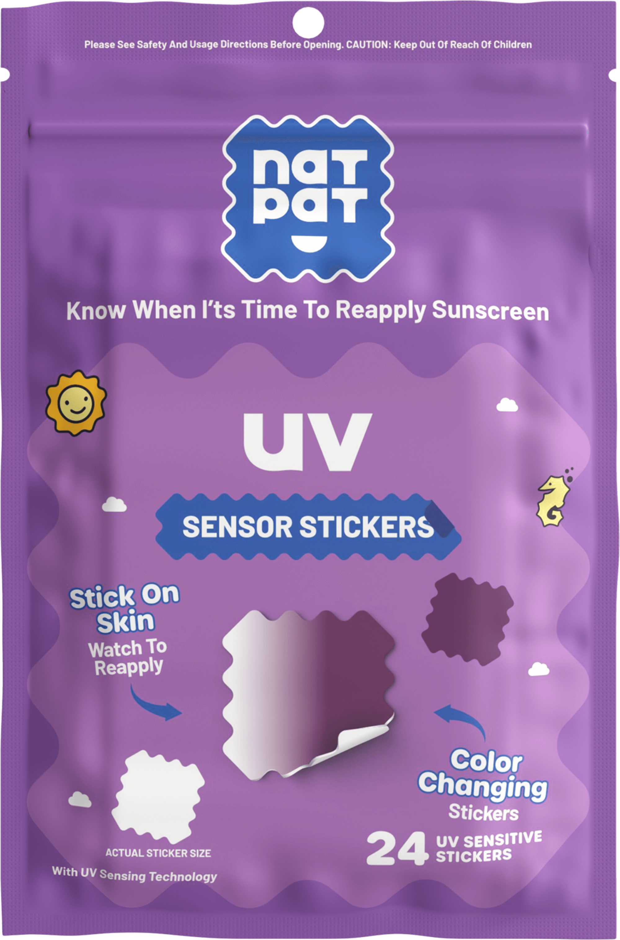 UV-Detecting Stickers